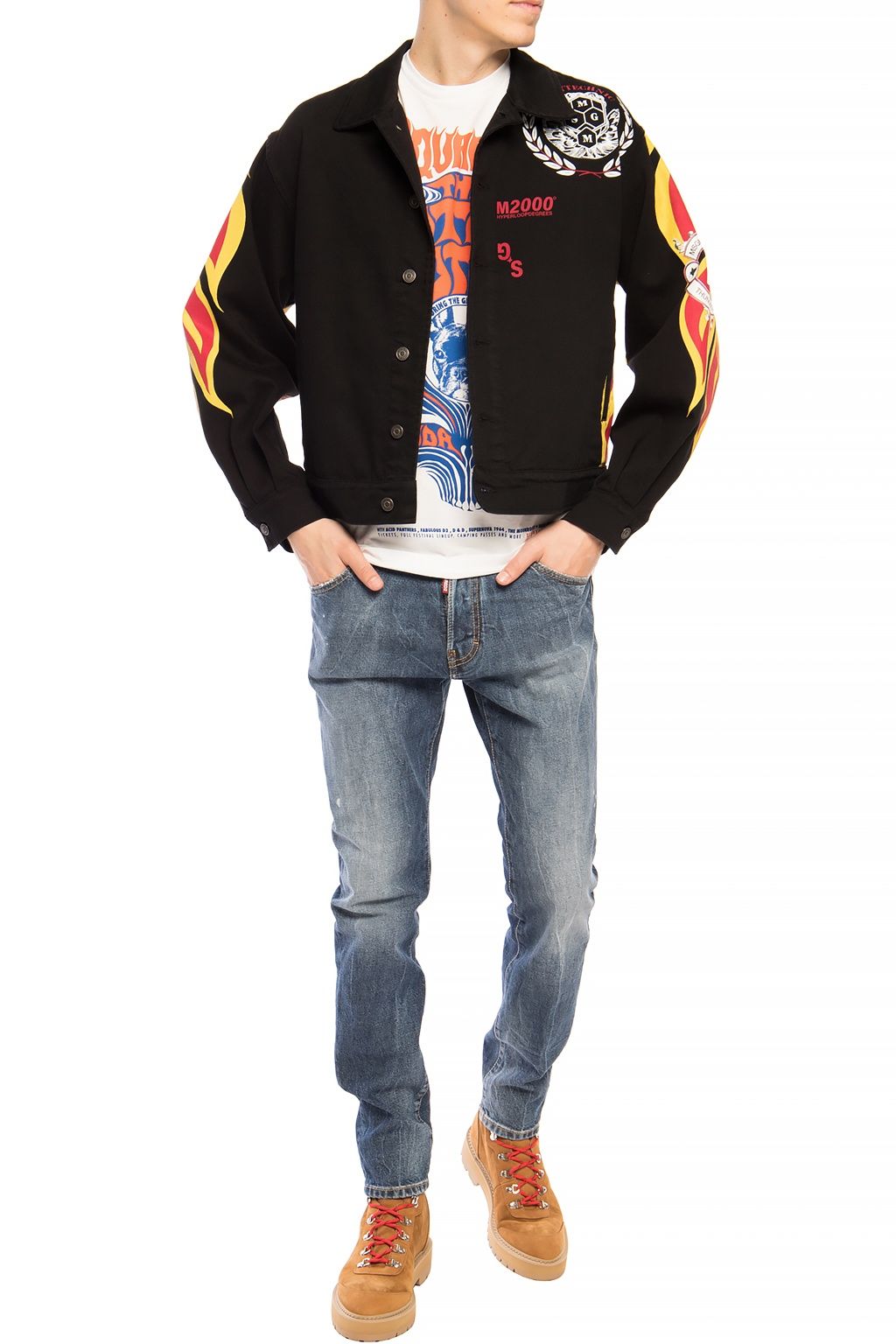Τζιν παντελόνι Dsquared² Navy Distressed 'Cool Guy Jean'