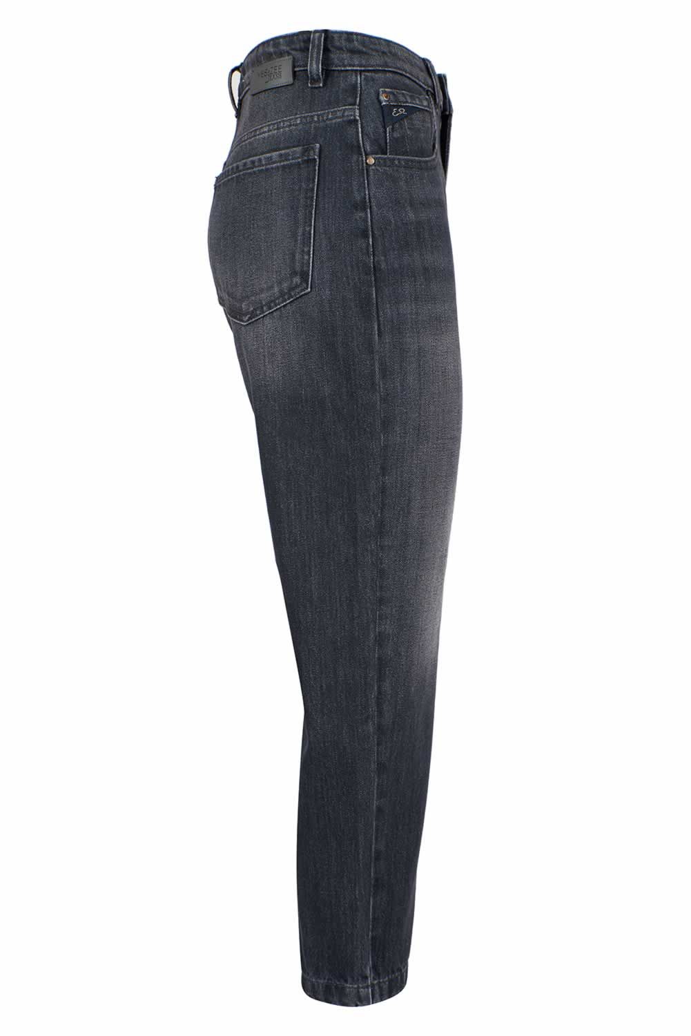 Yes Zee Black Cotton Women's High-Waisted Jean