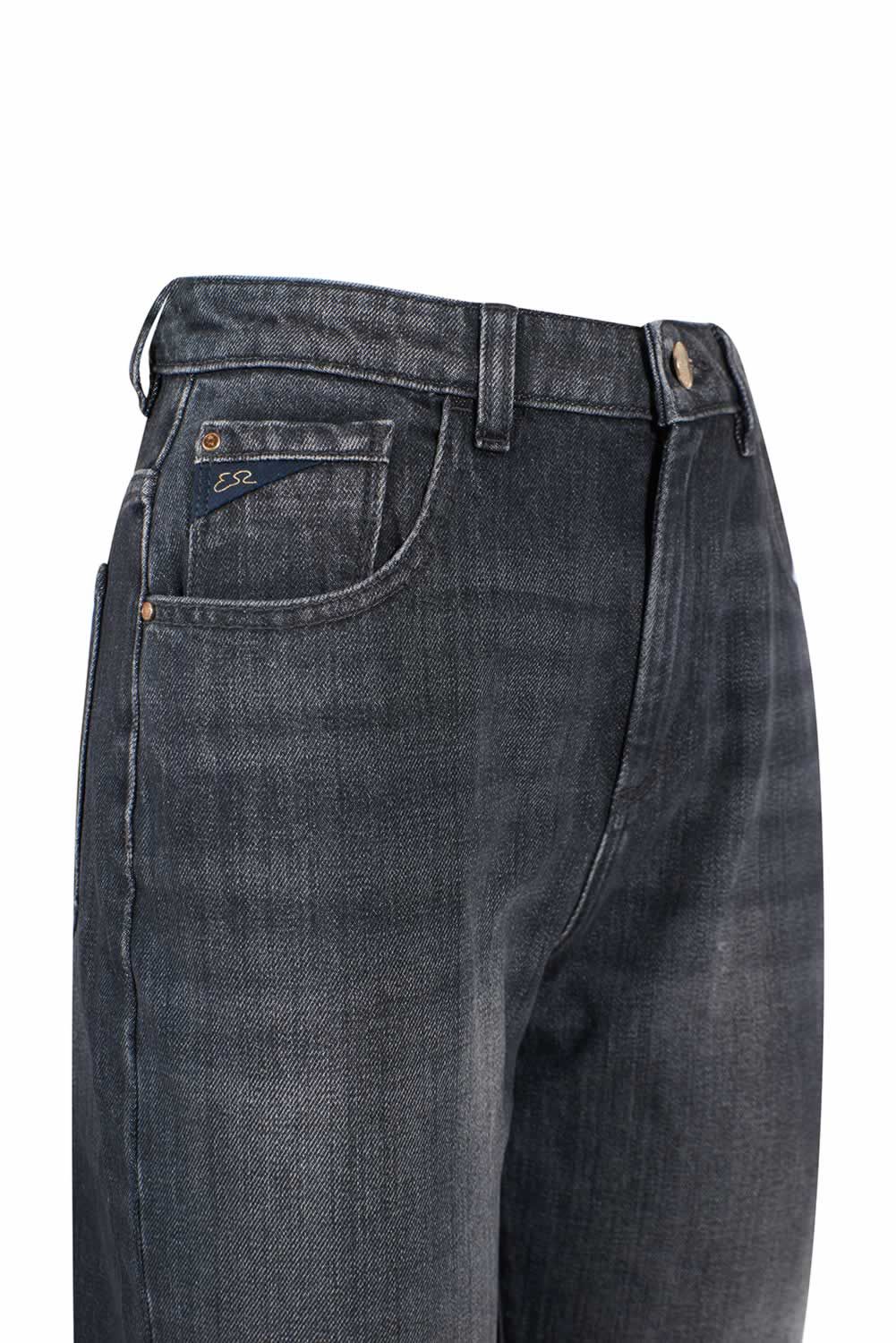 Yes Zee Black Cotton Women's High-Waisted Jean