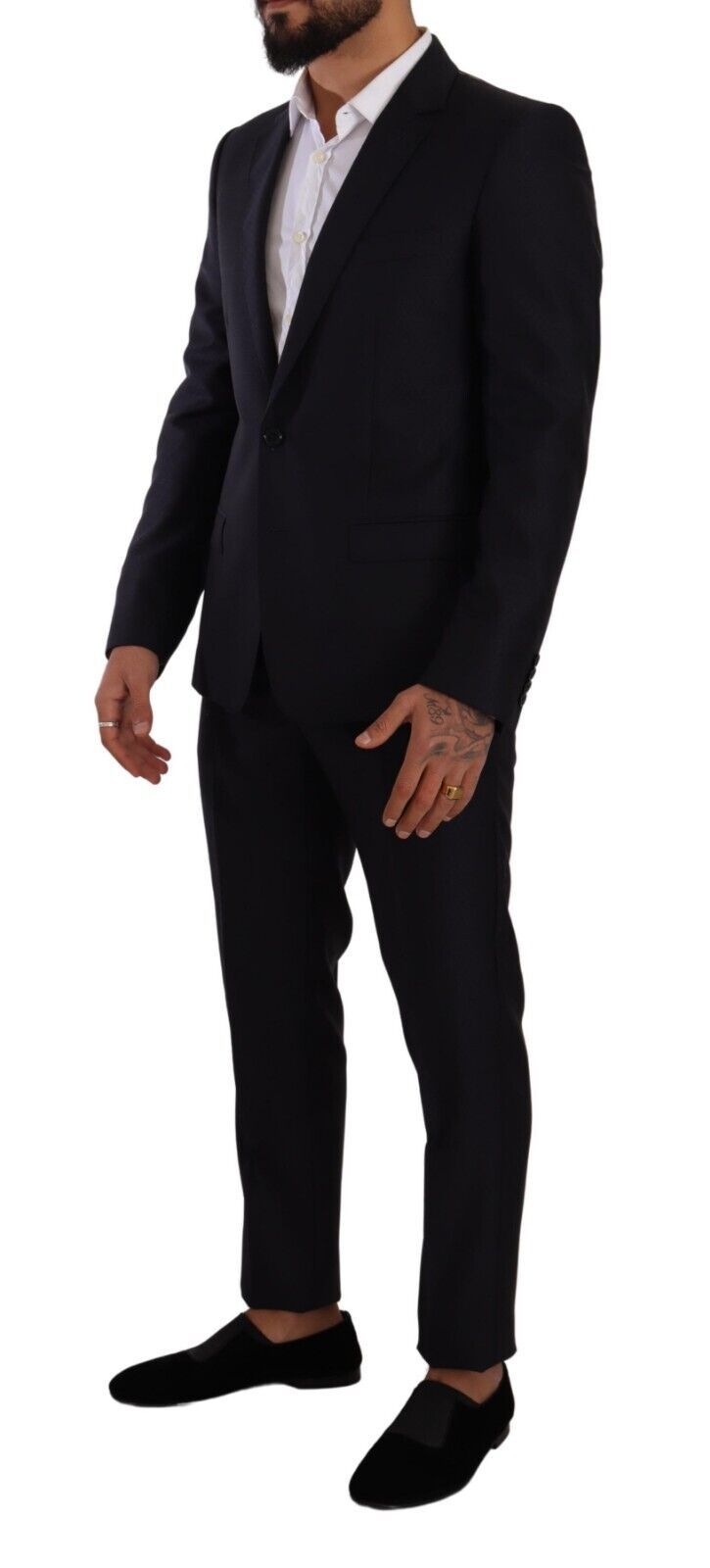 Ανδρικό κοστούμι Dolce & Gabbana Elegant Slim Fit Wool Silk Cashmere