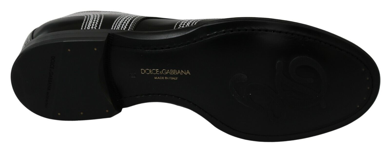 Κομψά ασπρόμαυρα παπούτσια Derby Dolce & Gabbana