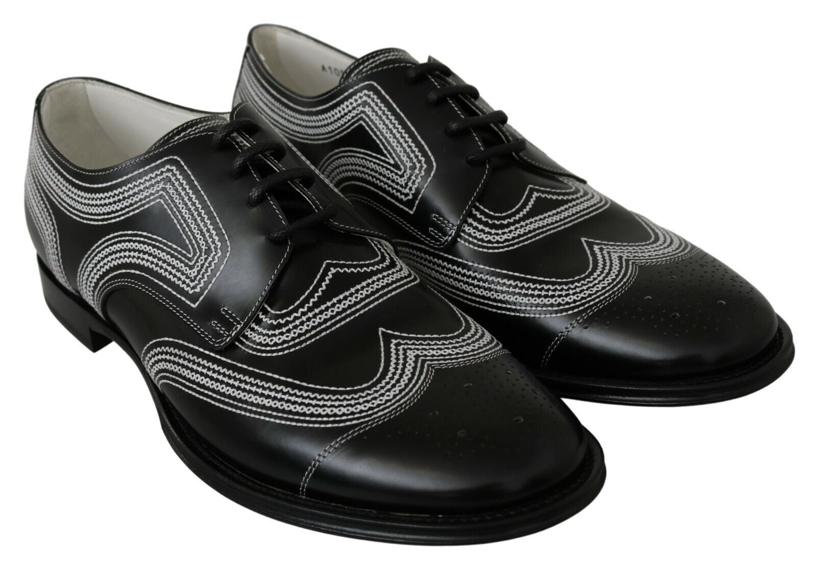 Κομψά ασπρόμαυρα παπούτσια Derby Dolce & Gabbana