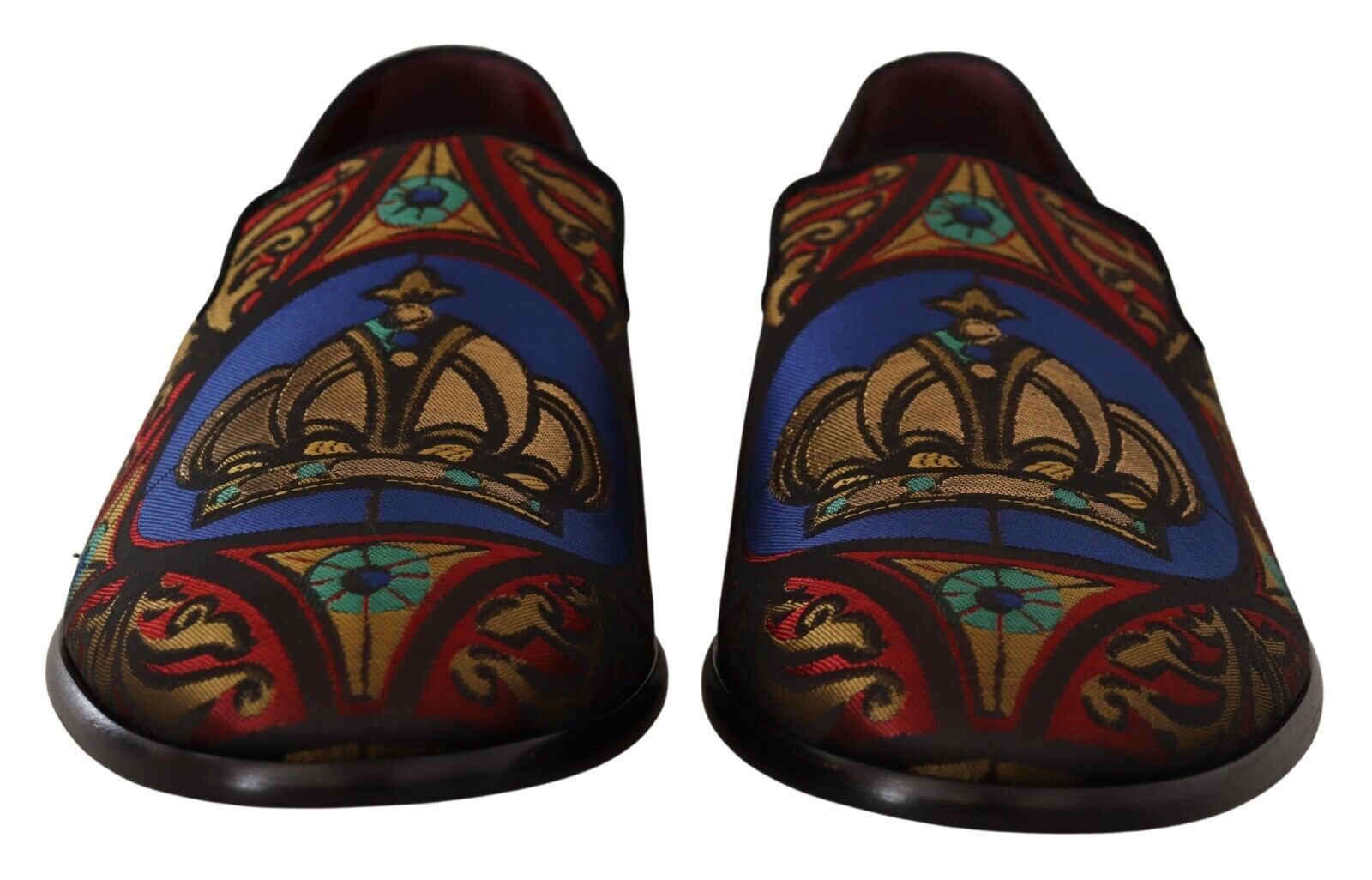 Dolce & Gabbana Πολύχρωμες Jacquard Slide-On Loafer Παντόφλες
