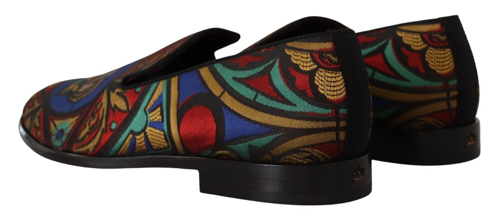 Dolce & Gabbana Πολύχρωμες Jacquard Slide-On Loafer Παντόφλες