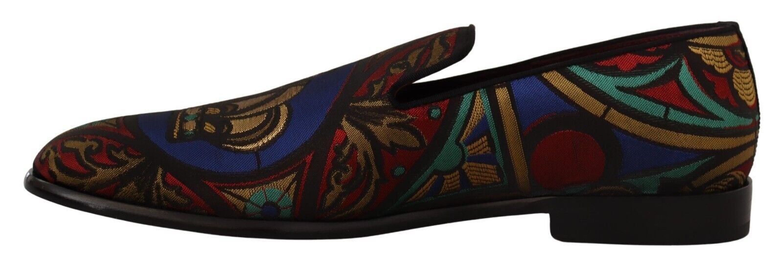 Dolce & Gabbana Πολύχρωμες Jacquard Slide-On Loafer Παντόφλες