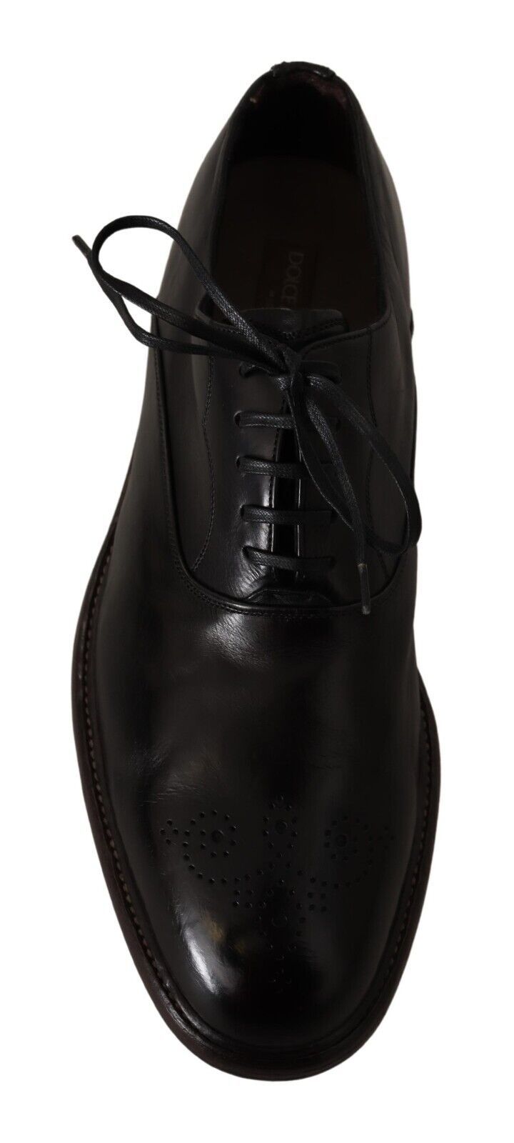 Dolce & Gabbana Κομψά Μαύρα Δερμάτινα Επίσημα Παπούτσια Derby