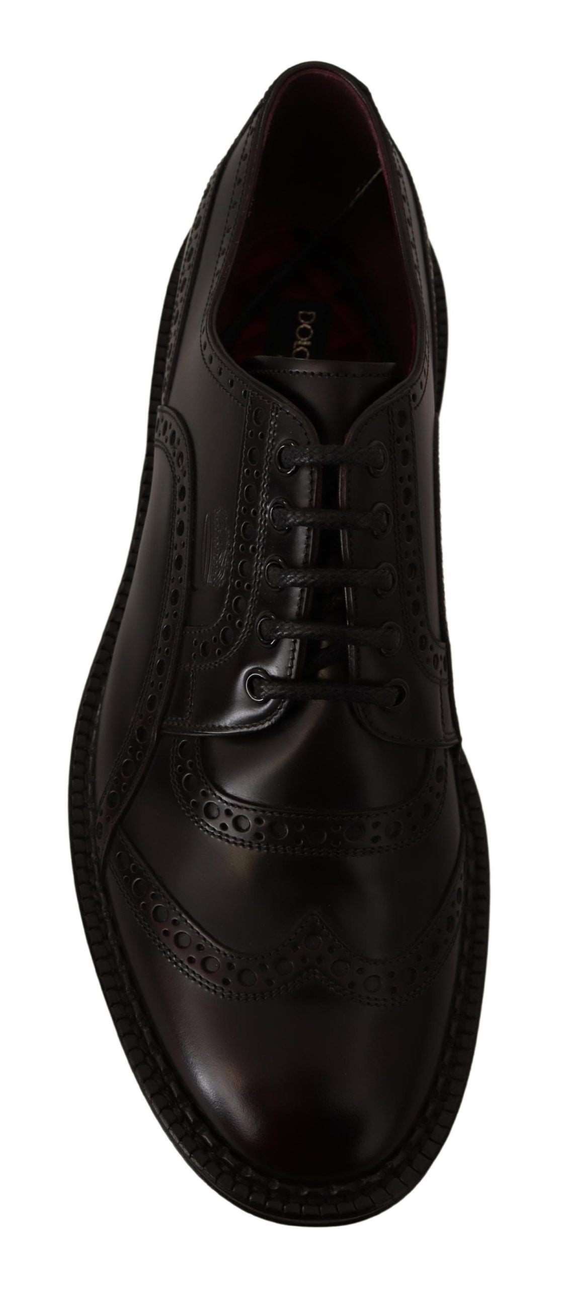 Επίσημα παπούτσια Dolce & Gabbana με μωβ δέρμα Derby