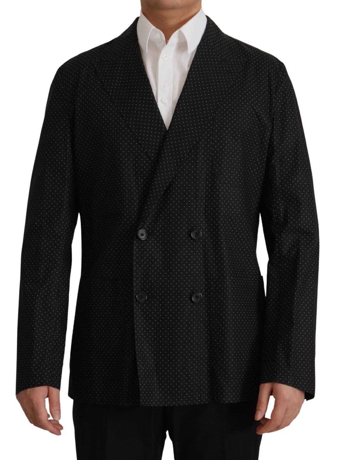 Dolce & Gabbana Polka Dot Slim σακάκι με διπλό στήθος