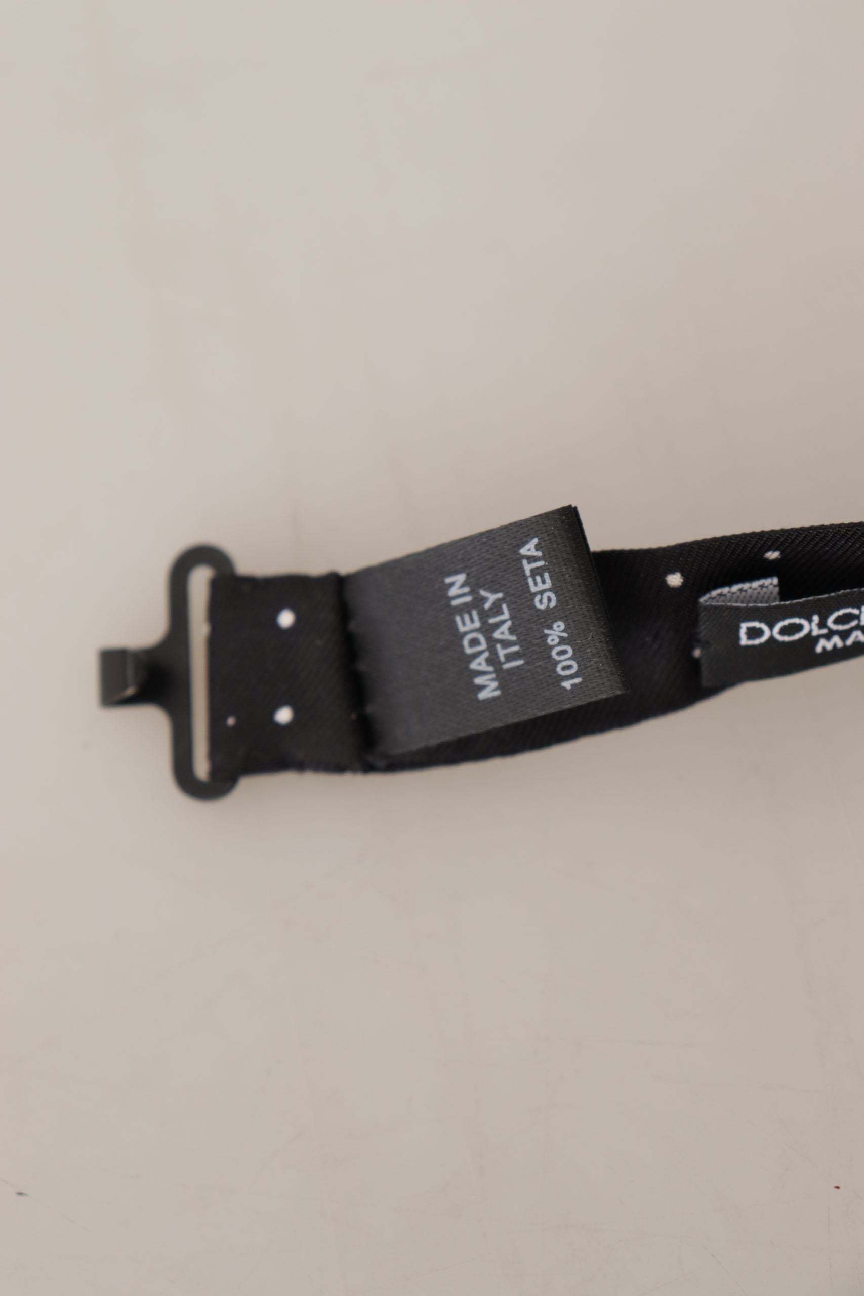 Dolce & Gabbana Κομψό μαύρο πουά μεταξωτό παπιγιόν