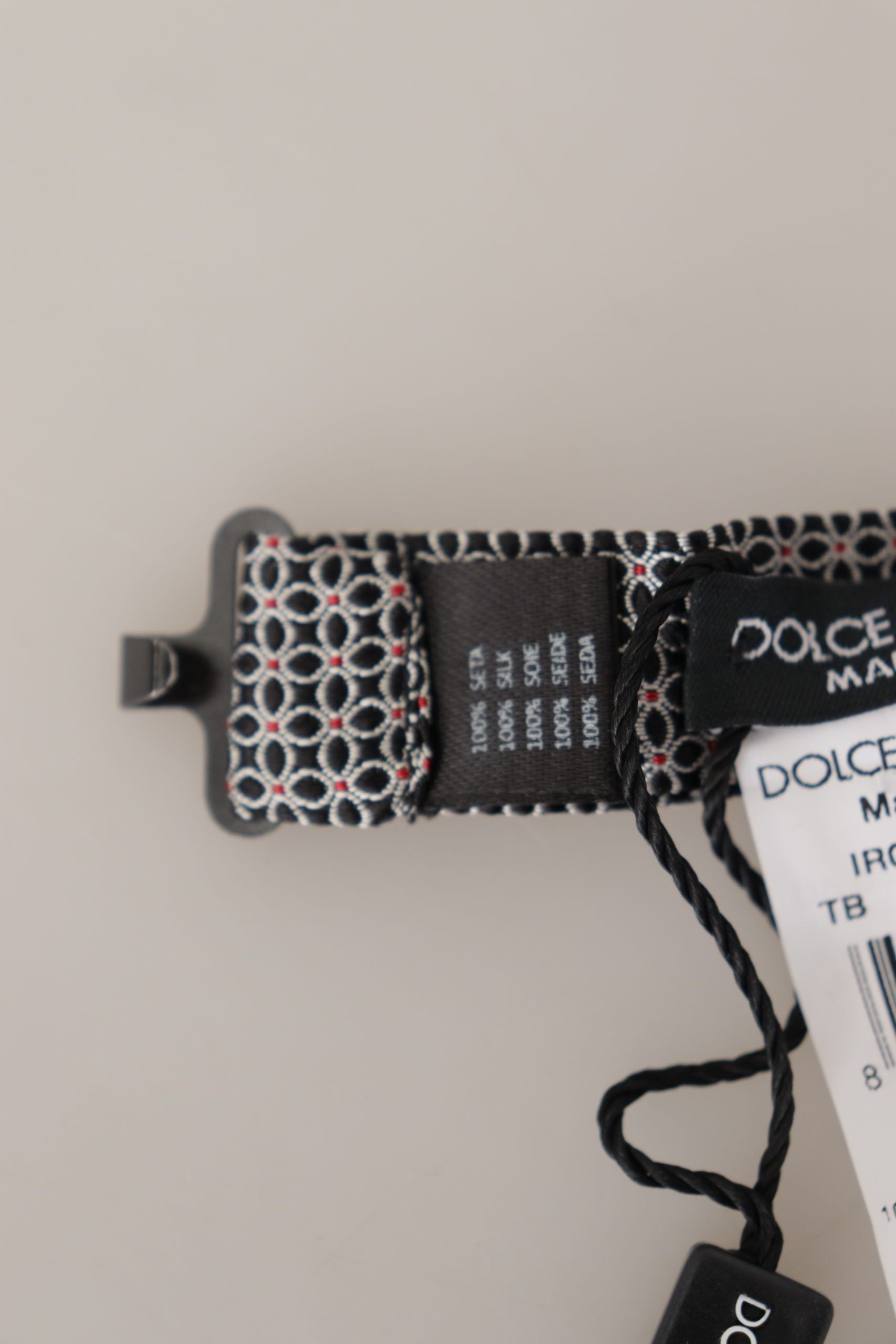 Κομψό μαύρο μεταξωτό παπιγιόν Dolce & Gabbana
