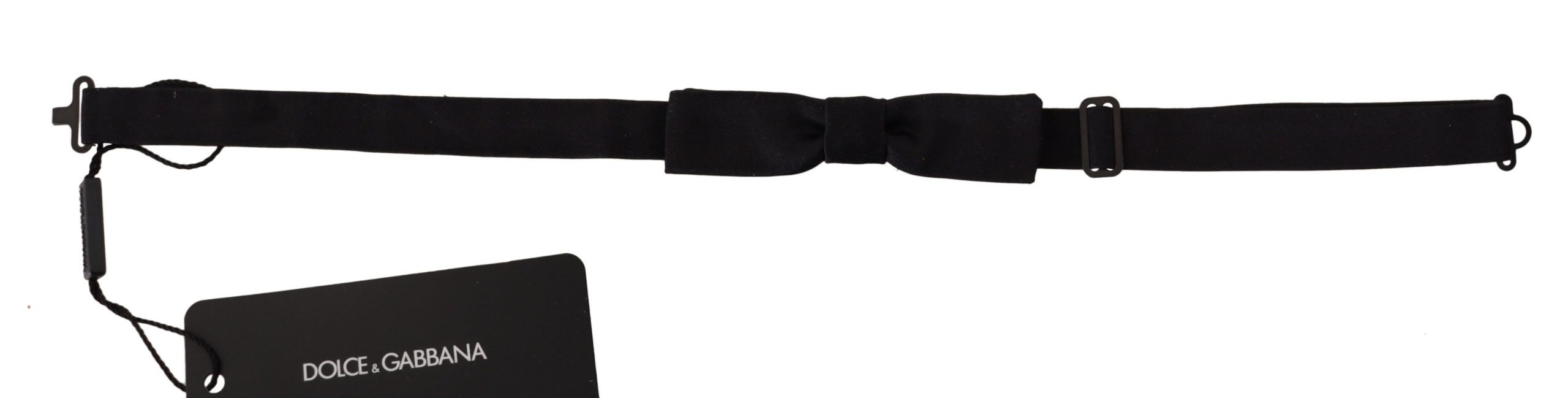 Κομψό μαύρο μεταξωτό παπιγιόν Dolce & Gabbana