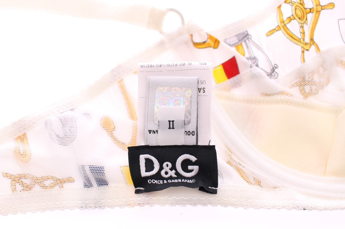 Κομψό σετ εσωρούχων Dolce & Gabbana με στάμπα White Sailor