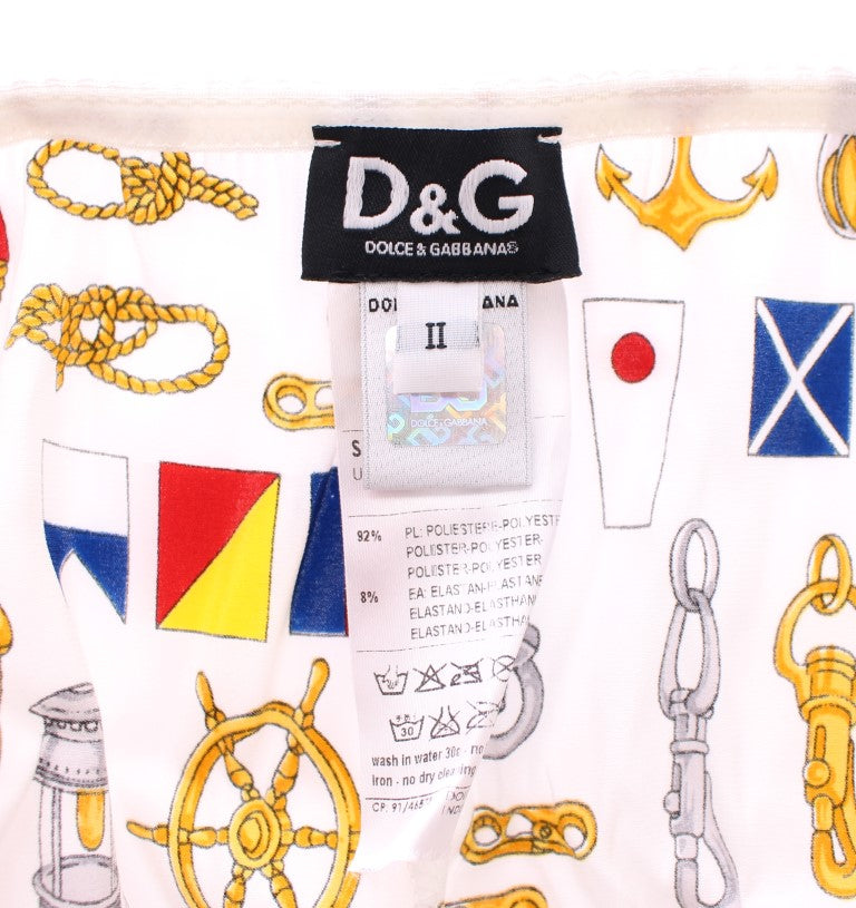 Κομψό σετ εσωρούχων Dolce & Gabbana με στάμπα White Sailor
