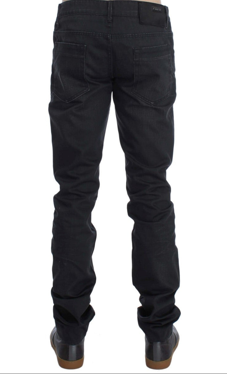 Ανδρικό τζιν ιταλικό Acht Sleek Grey Slim Fit