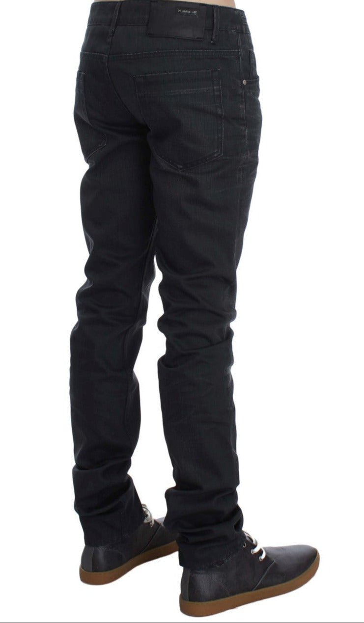 Ανδρικό τζιν ιταλικό Acht Sleek Grey Slim Fit