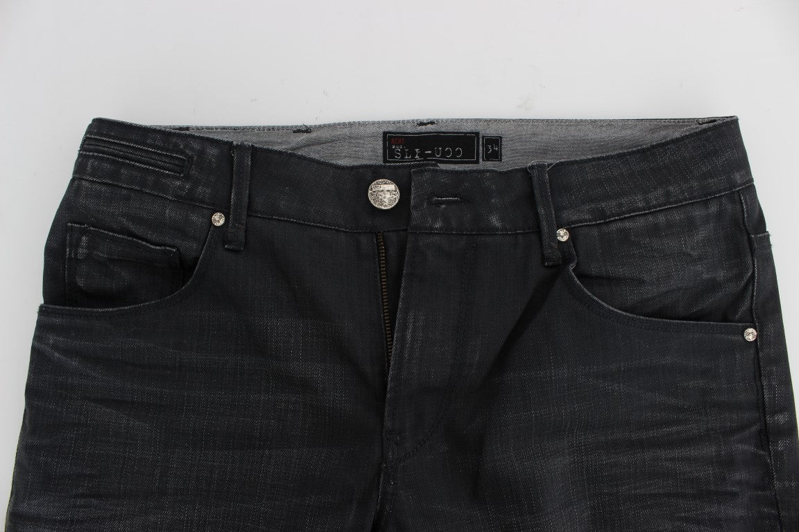 Ανδρικό τζιν ιταλικό Acht Sleek Grey Slim Fit