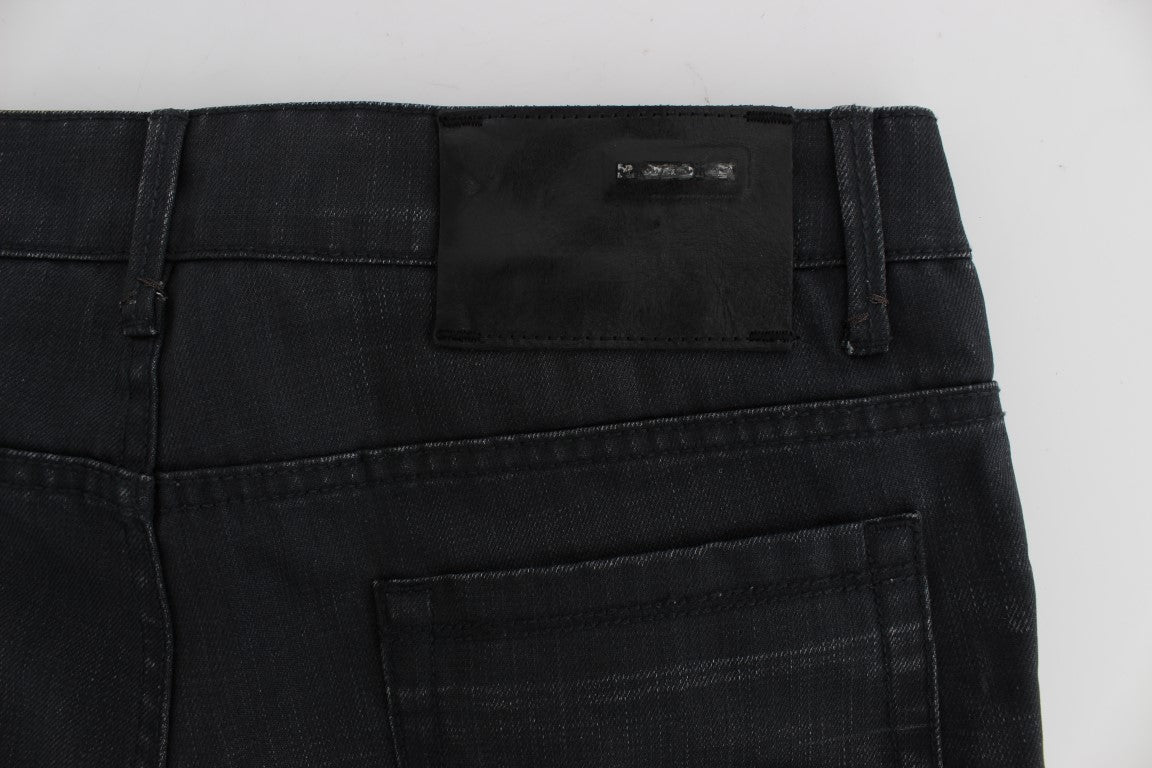 Ανδρικό τζιν ιταλικό Acht Sleek Grey Slim Fit