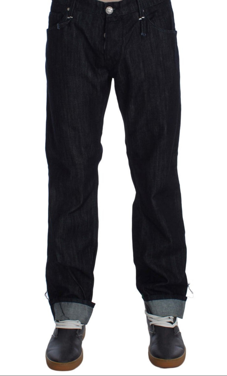 Ανδρικό τζιν Acht Elegant Straight Fit Blue