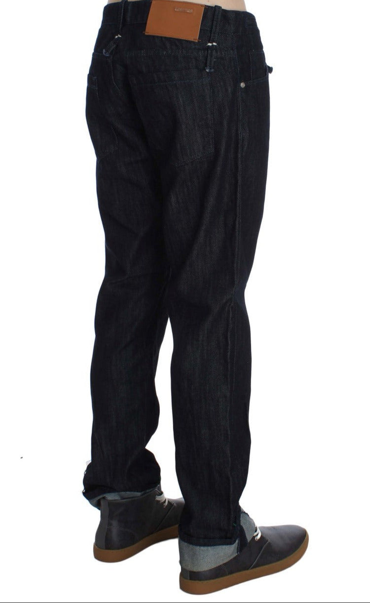 Ανδρικό τζιν Acht Elegant Straight Fit Blue