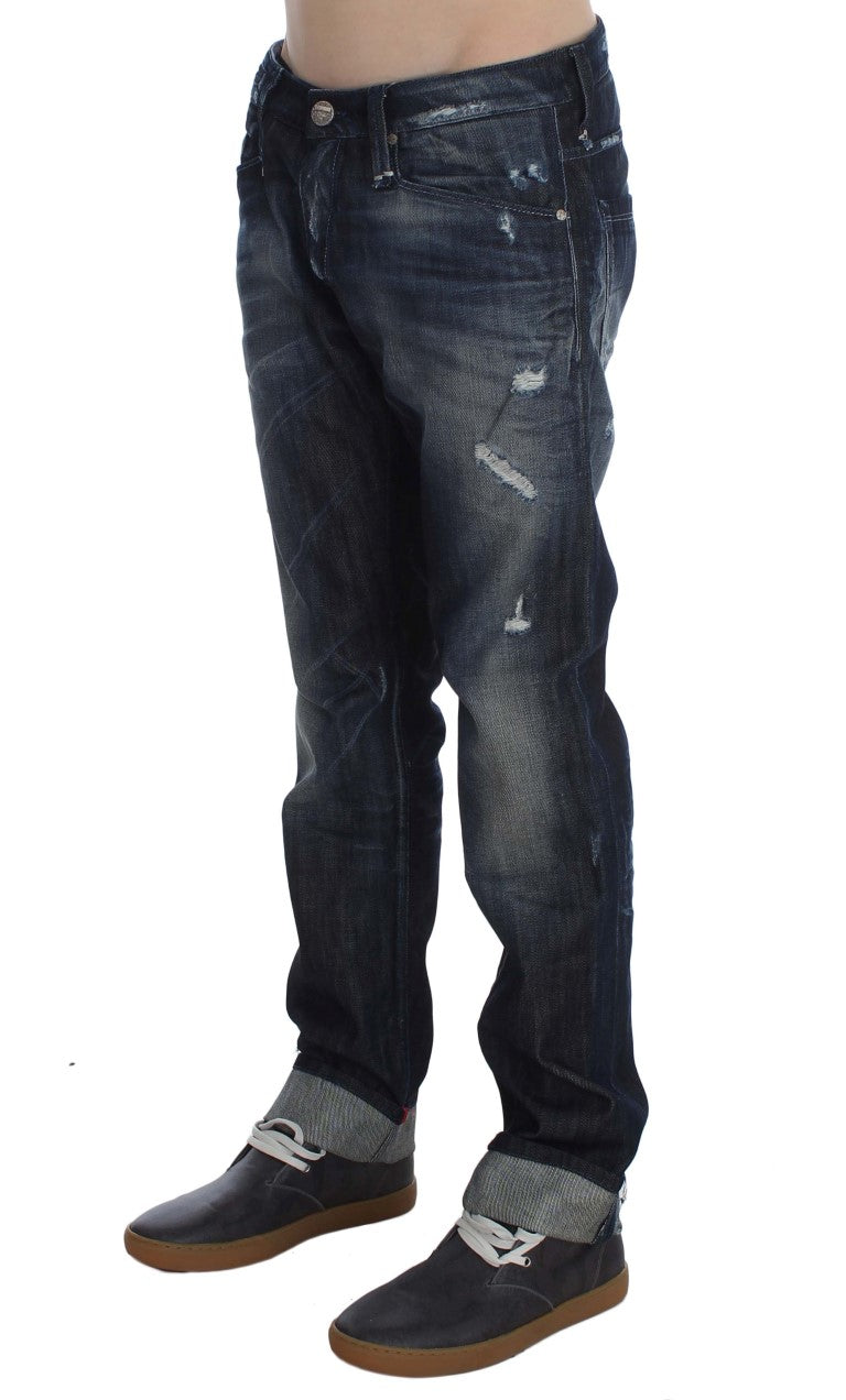 Μπλε τζιν Acht Elegant Regular Straight Fit