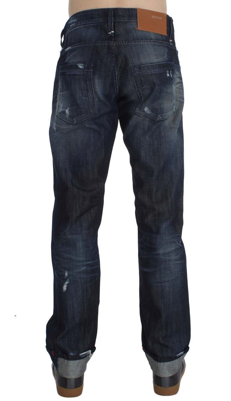 Μπλε τζιν Acht Elegant Regular Straight Fit