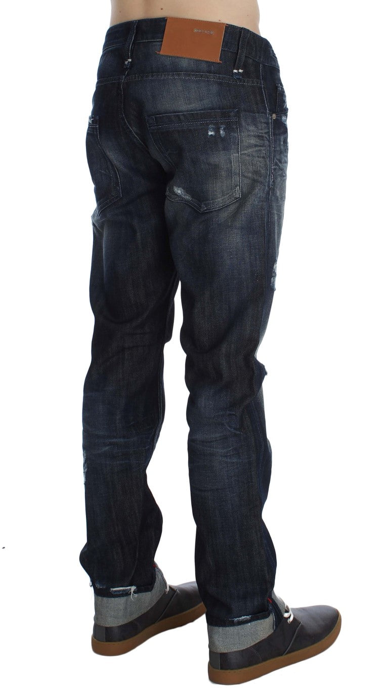Μπλε τζιν Acht Elegant Regular Straight Fit