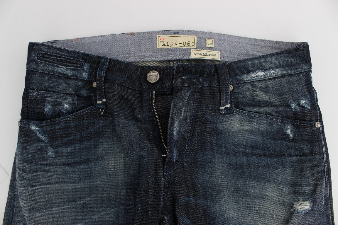 Μπλε τζιν Acht Elegant Regular Straight Fit
