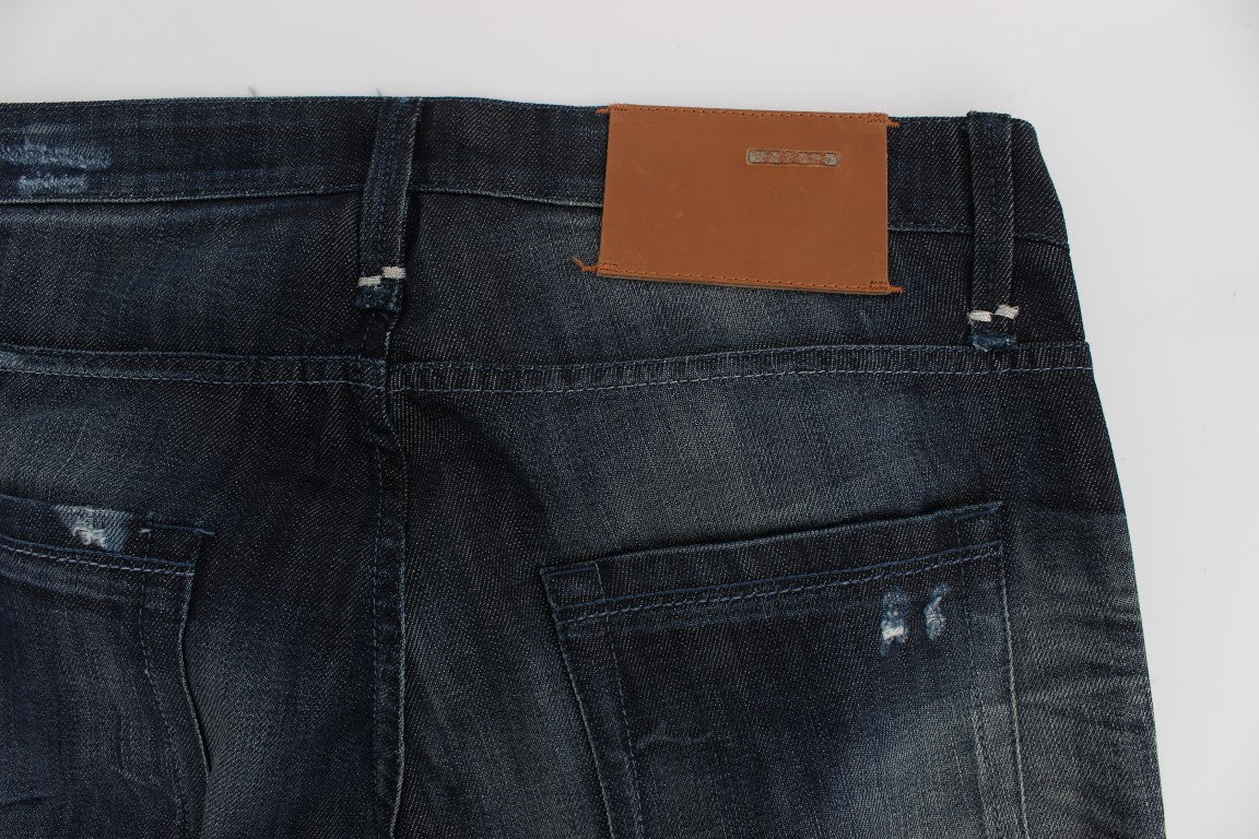 Μπλε τζιν Acht Elegant Regular Straight Fit
