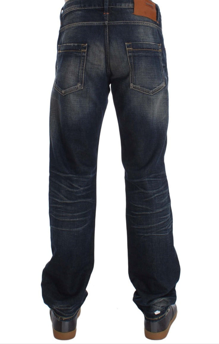 Ανδρικά τζιν Acht Elegant Straight Fit Χαμηλόμεσα