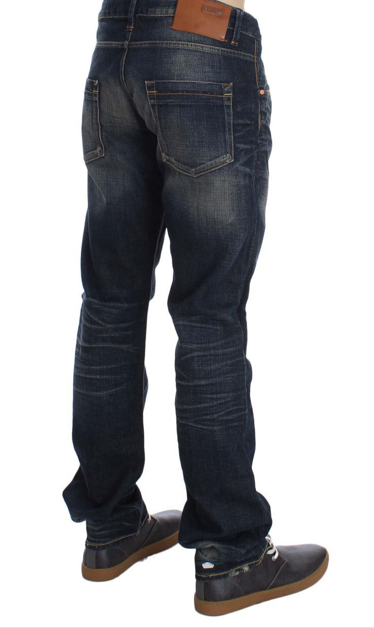 Ανδρικά τζιν Acht Elegant Straight Fit Χαμηλόμεσα