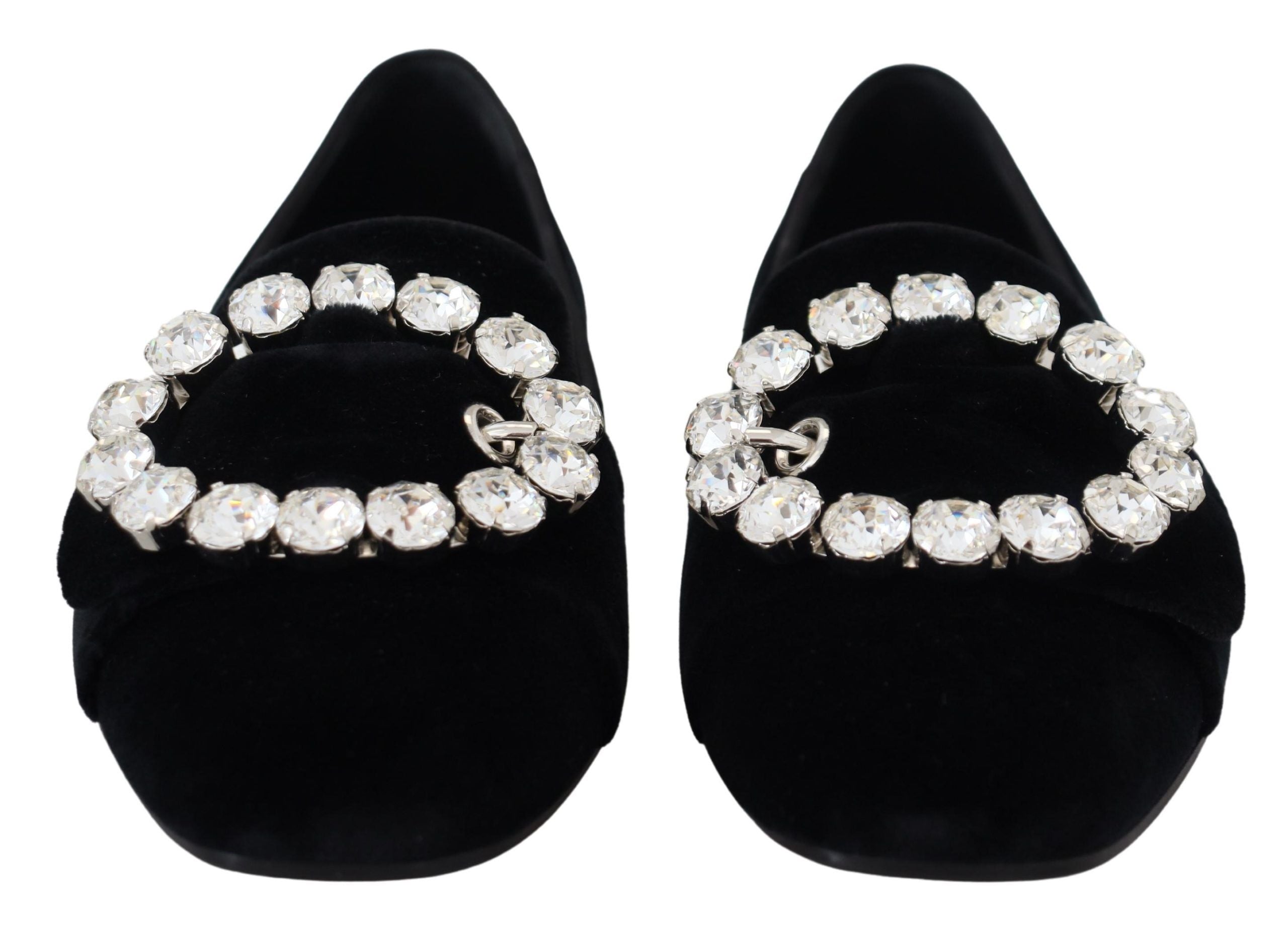 Loafers Dolce & Gabbana Chic Velvet με κρύσταλλο