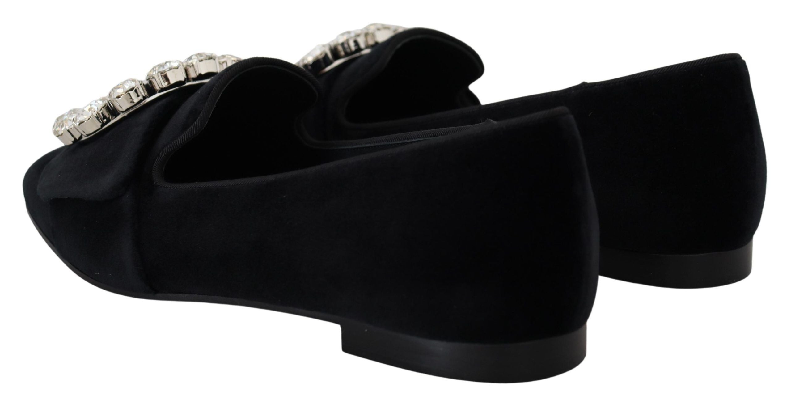 Loafers Dolce & Gabbana Chic Velvet με κρύσταλλο