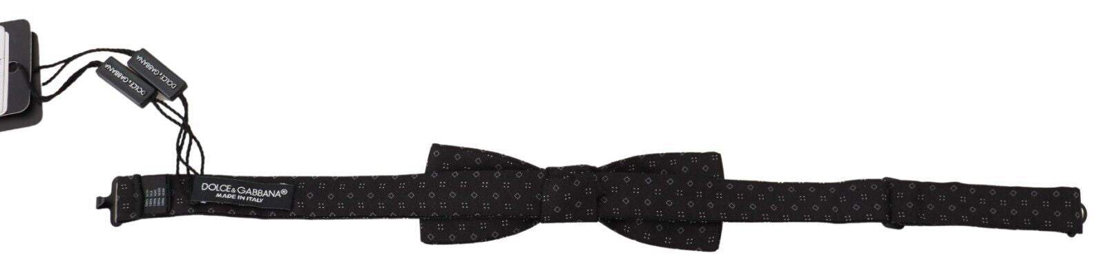 Dolce & Gabbana Exclusive Μαύρο παπιγιόν με μεταξωτό σχέδιο