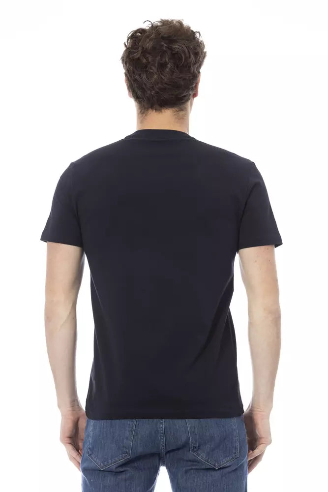 Ανδρικό T-Shirt Baldinini Trend Blue Cotton