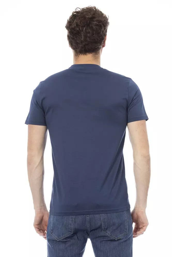 Ανδρικό T-Shirt Baldinini Trend Blue Cotton
