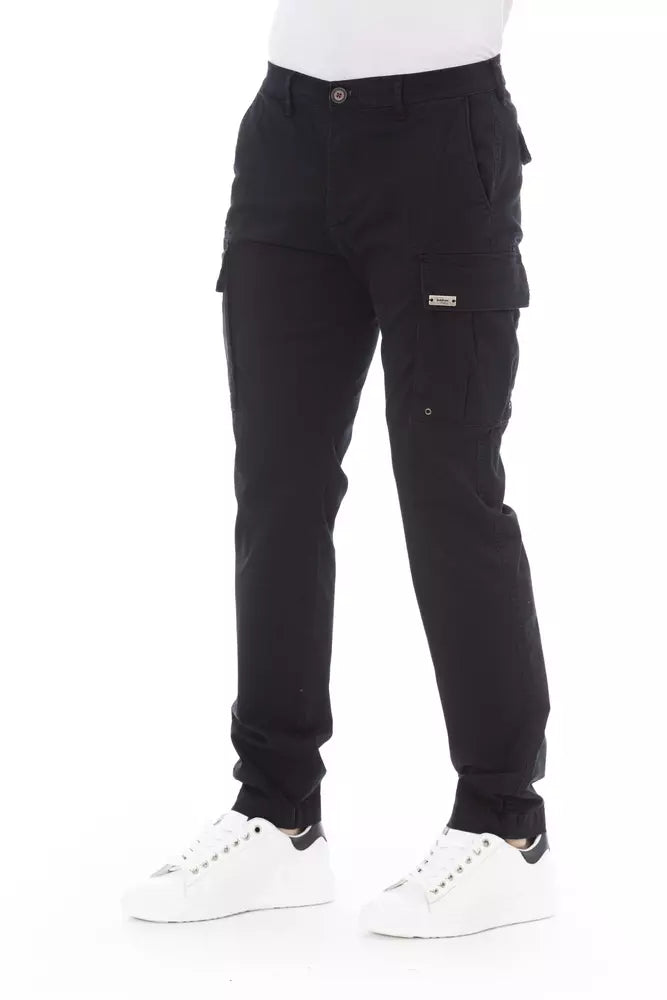 Baldinini Trend Black Cotton Ανδρικό παντελόνι Cargo