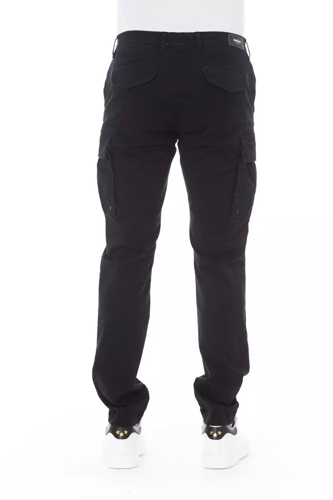 Baldinini Trend Black Cotton Ανδρικό παντελόνι Cargo