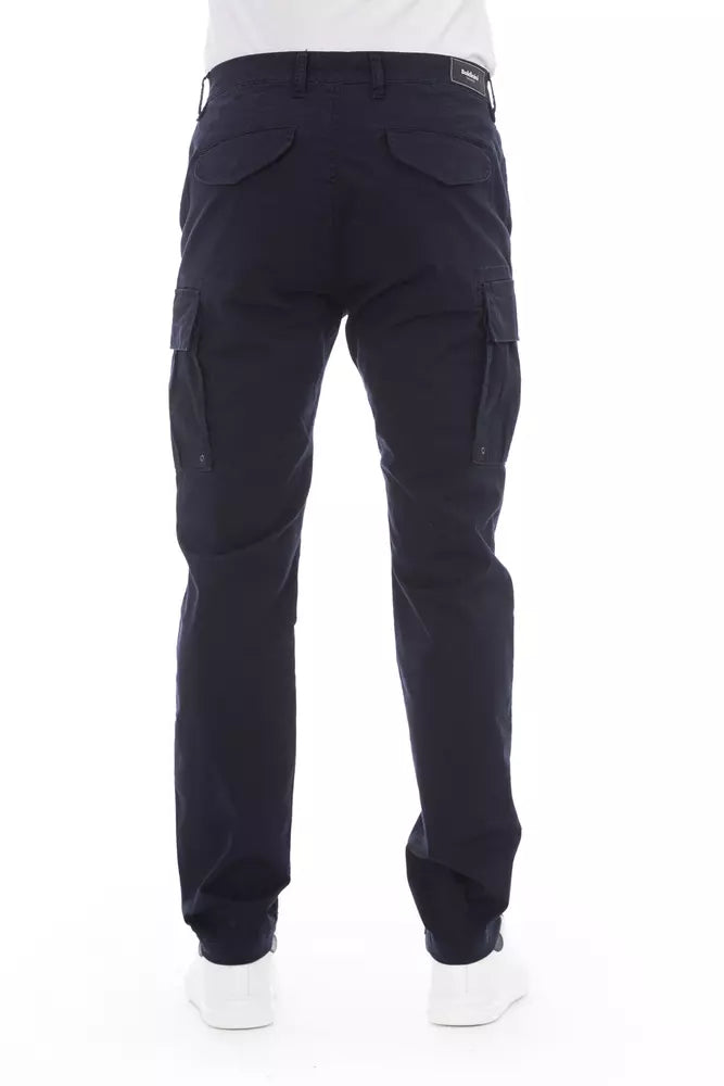 Ανδρικό ανδρικό παντελόνι Cargo Baldinini Trend Blue Cotton