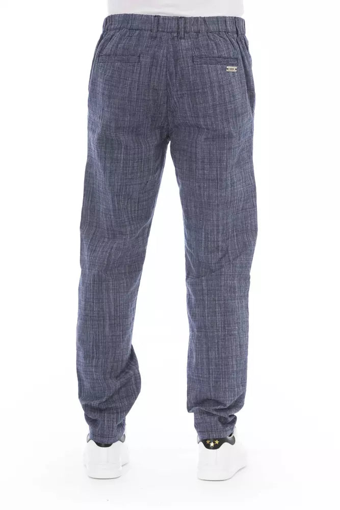 Ανδρικό παντελόνι Chino Baldinini Trend Blue Cotton