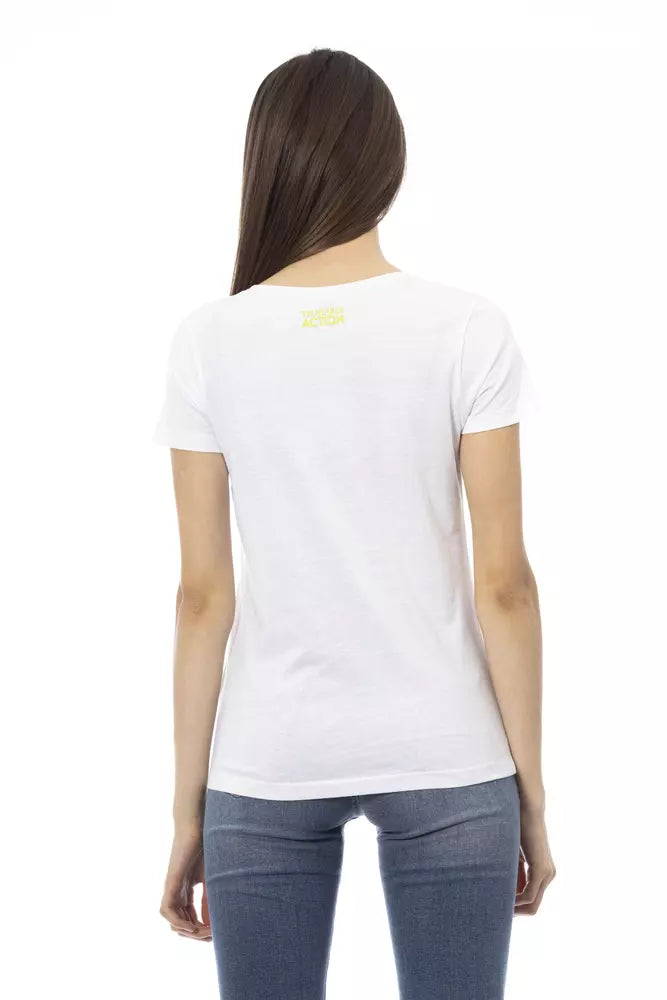 Γυναικείο τοπ Trussardi Action White Cotton