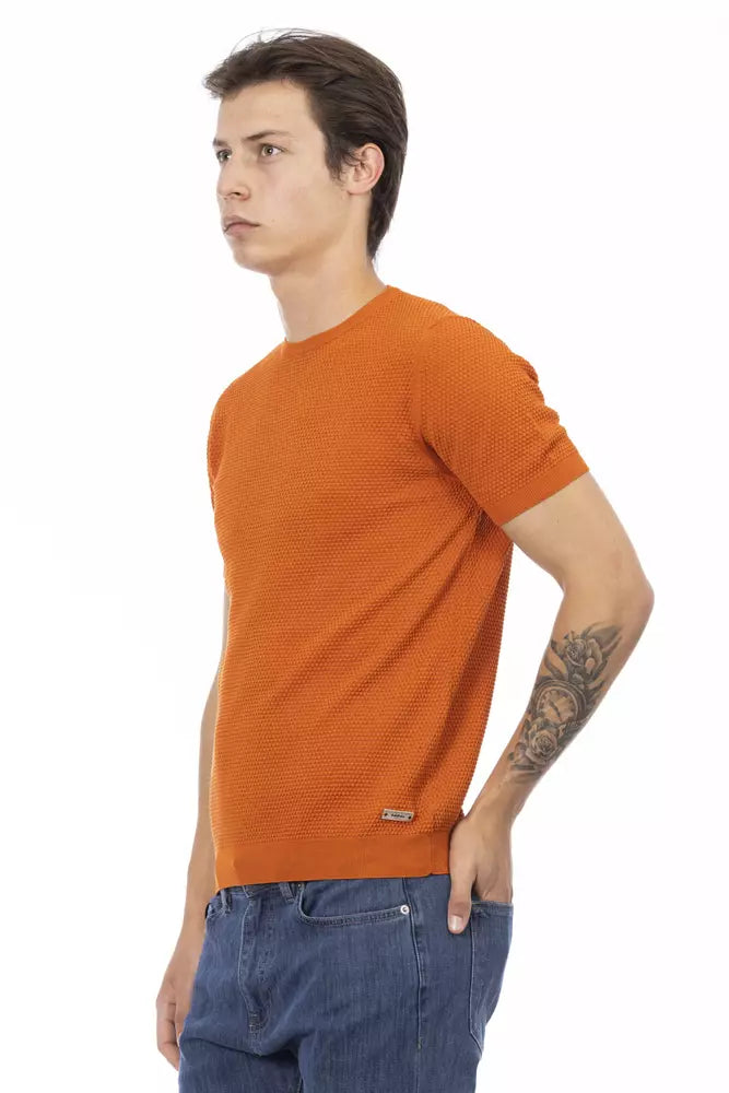 Ανδρικό πουλόβερ Baldinini Trend Orange Cotton