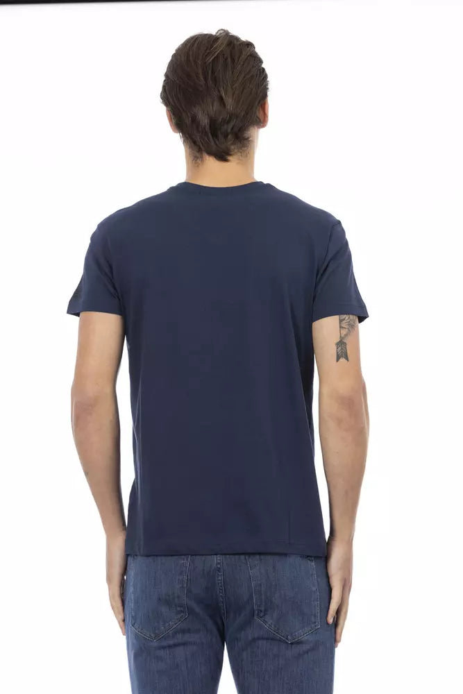 Ανδρικό T-Shirt Trussardi Action Blue Cotton