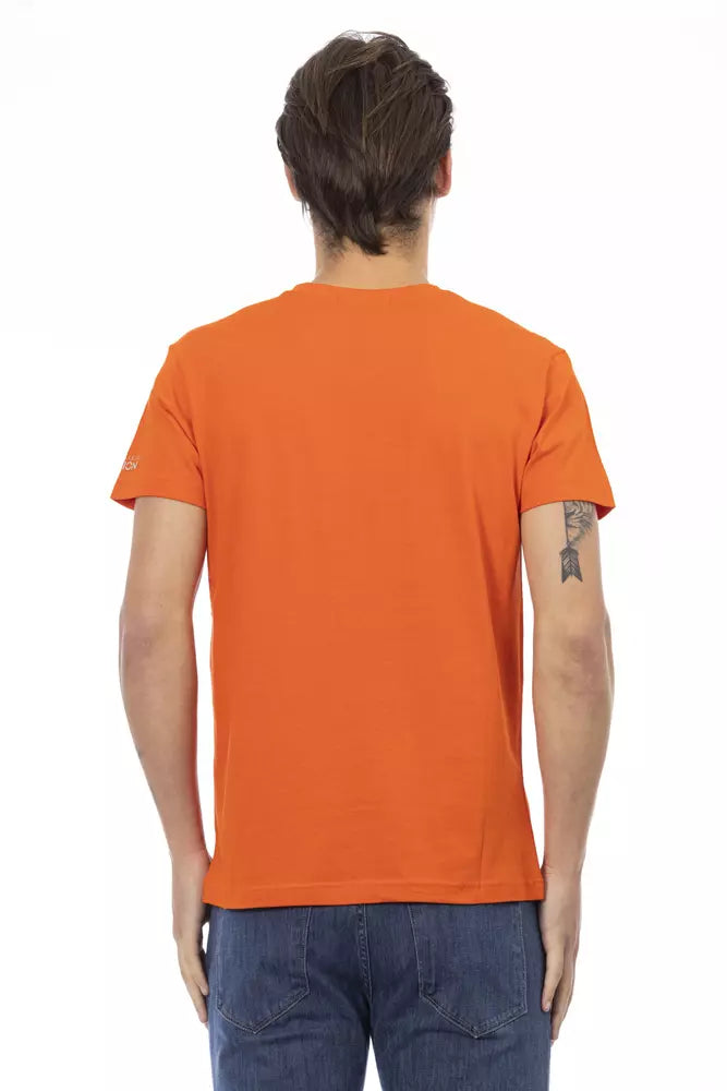 Ανδρικό μπλουζάκι Trussardi Action Orange Cotton