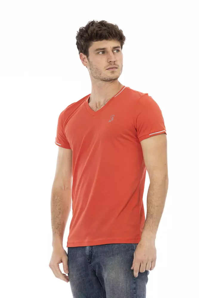 Ανδρικό μπλουζάκι Trussardi Action Orange Cotton
