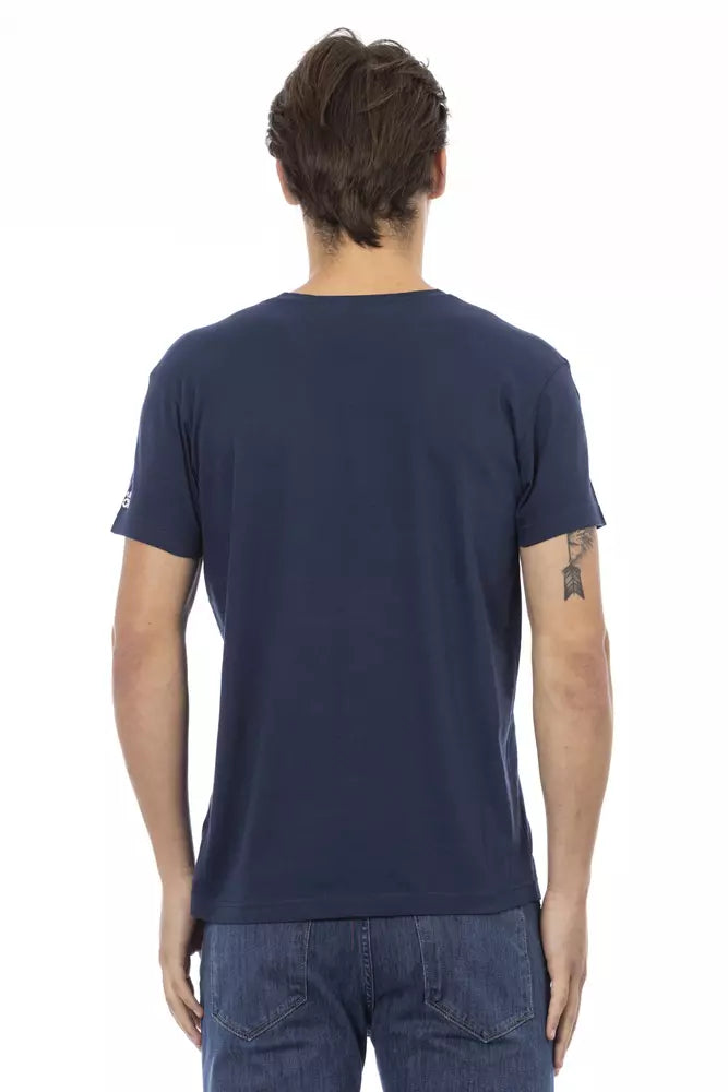 Ανδρικό T-Shirt Trussardi Action Blue Cotton