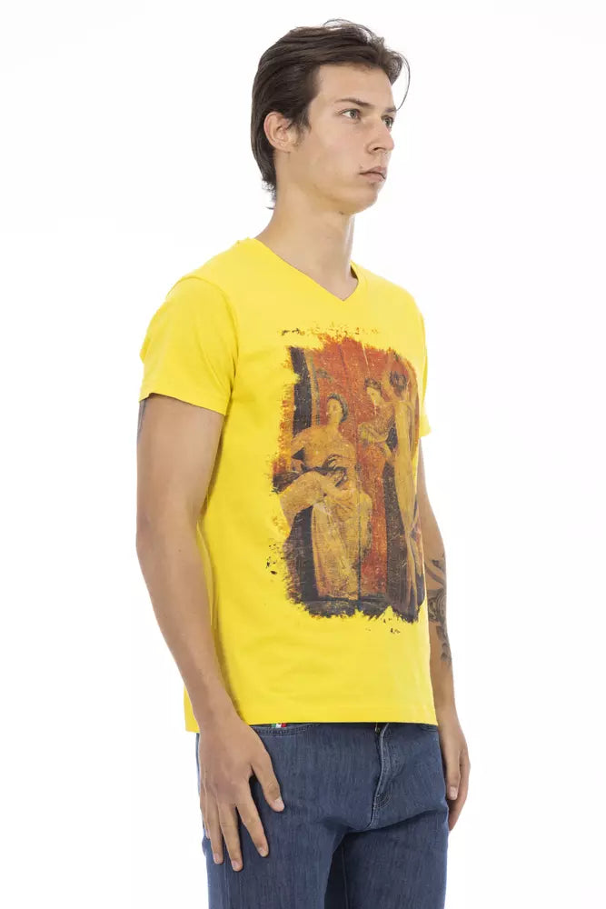 Ανδρικό T-shirt Trussardi Action Yellow Cotton