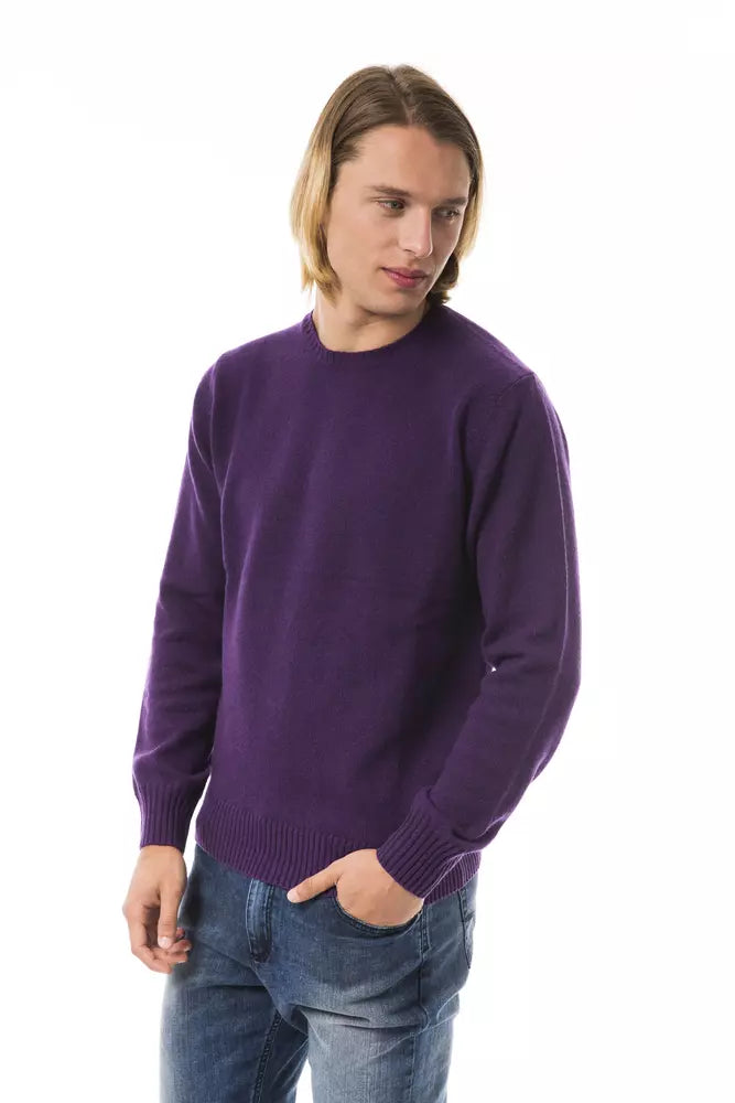 Ανδρικό πουλόβερ Uominitaliani Purple Wool