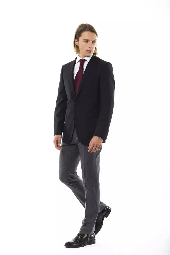 Ανδρικό σακάκι Uominitaliani Black Wool