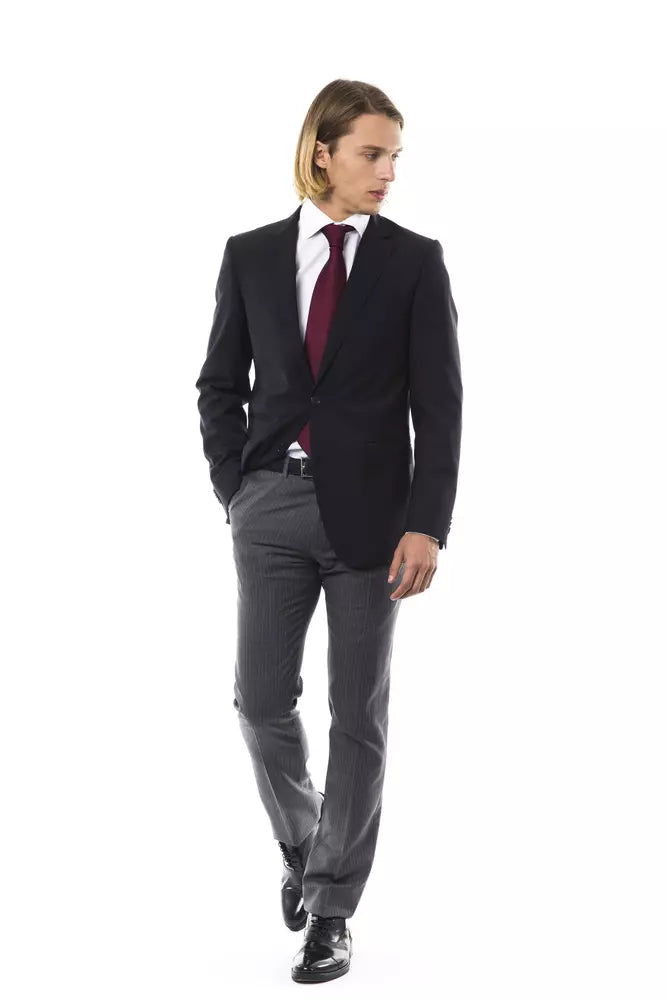 Ανδρικό σακάκι Uominitaliani Black Wool