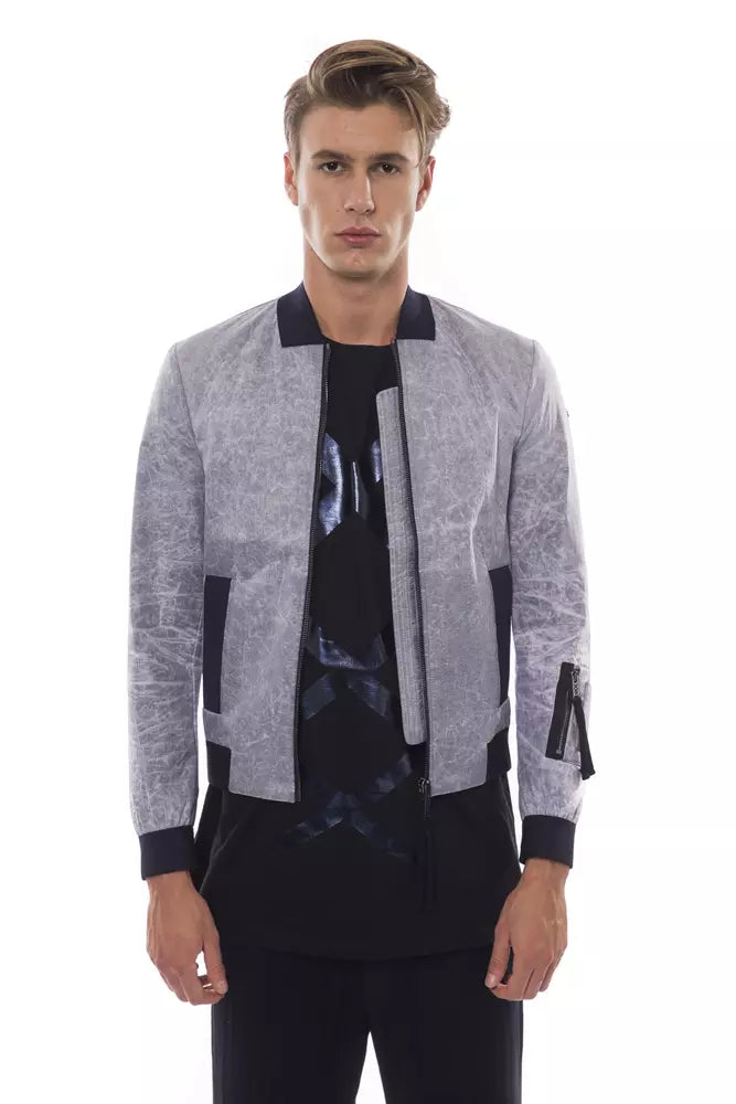 Ανδρικό μπουφάν Nicolo Tonetto Grey Polyester